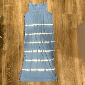 Vineyard Vines Women’s blue tie-dye maxi dress, size S